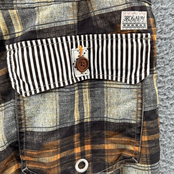 New 3rd & Army Board Shorts Mens 36 Swim Trunk Bottoms Multicolor Plaid - Picture 3 of 14